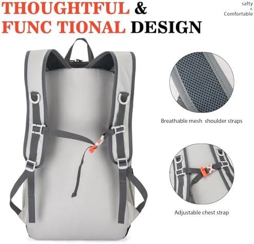 Foldable 35l ultralight packable hiking backpack — photo 4