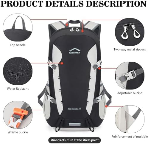 Foldable 35l ultralight packable hiking backpack — photo 5