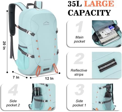 Ultralight 35l foldable packable hiking daypack — photo 3