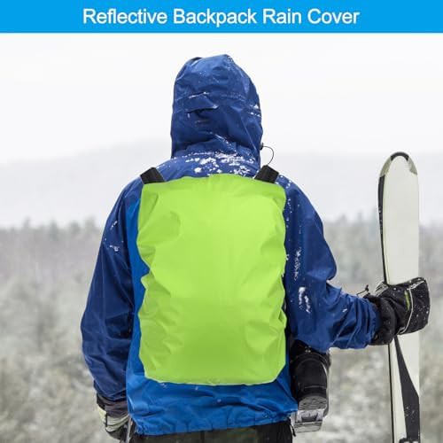 Fluorescent green waterproof rain cover extra small — photo 5