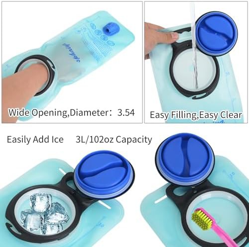 Green blue military hydration bladder 3l — photo 4