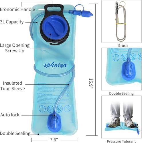 Blue military hydration bladder 3l — photo 4