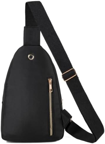 Small black sling crossbody bag for women — photo 4