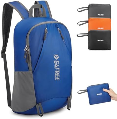 Blue water-resistant sport daypack 24l
