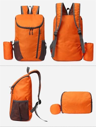 Orange portable folding mountaineering rucksack — photo 3