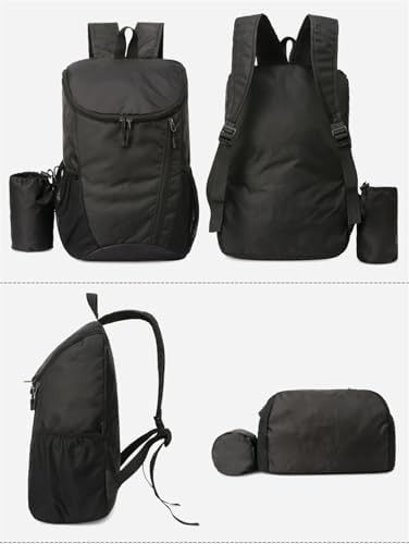 Black ultralight folding mountaineering rucksack — photo 3