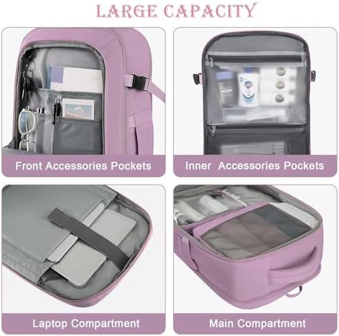 Ultralight purple travel backpack 40L — photo 5