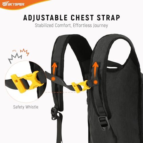 Black foldable 15L travel daypack — photo 4