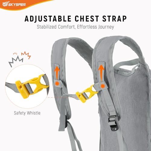 Grey foldable 15L travel daypack — photo 4