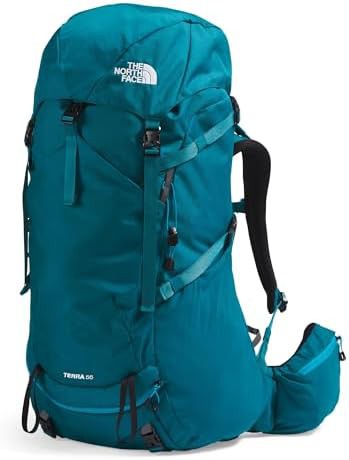 Women's Terra 55 backpack in moss and sapphire — photo 3