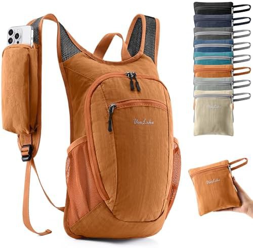 Orange Lightweight Travel Daypack 10L