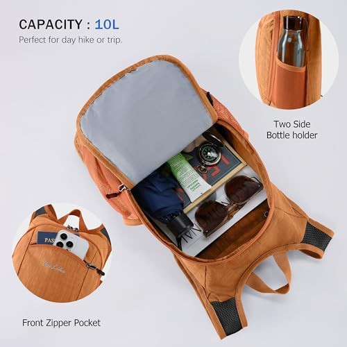Orange Lightweight Travel Daypack 10L — photo 5