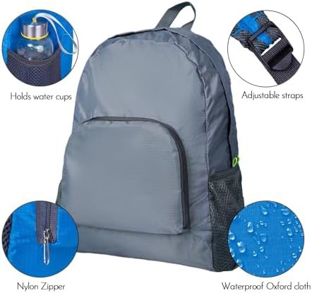 Grey Waterproof Foldable Day Pack — photo 4