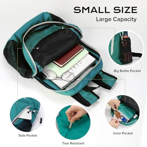 Water-resistant small hiking daypack with tool loops — photo 3