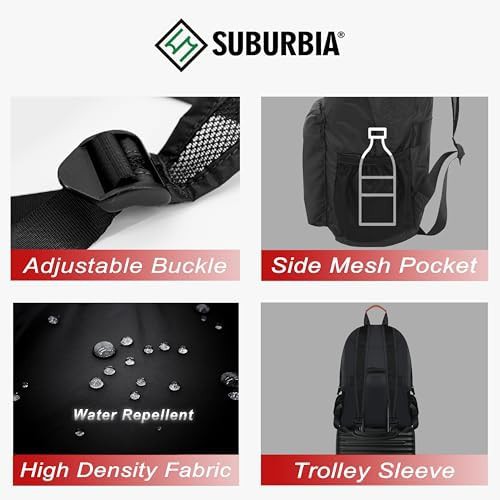 Dark grey foldable travel backpack — photo 3