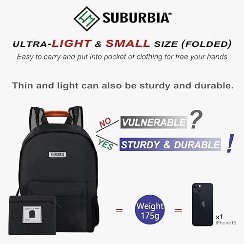 Dark grey foldable travel backpack — photo 4