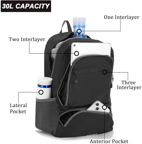 Foldable 30L Travel and Hiking Backpack — photo 3