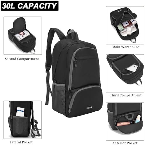 Foldable 30L Travel and Hiking Backpack — photo 4