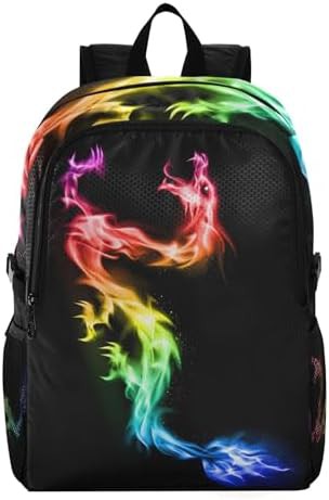 Rainbow dragon lightweight foldable travel backpack