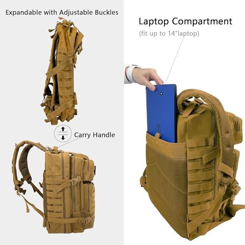 Khaki military molle 3 day rucksack — photo 5