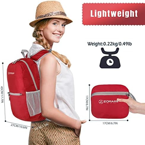Bright red and dark blue 20l daypack — photo 3