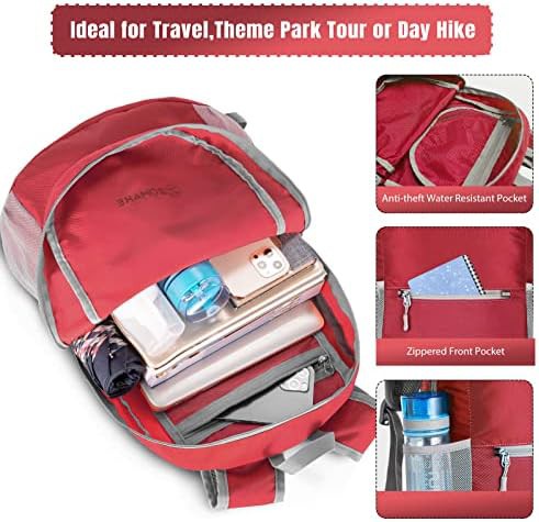 Bright red and dark blue 20l daypack — photo 4