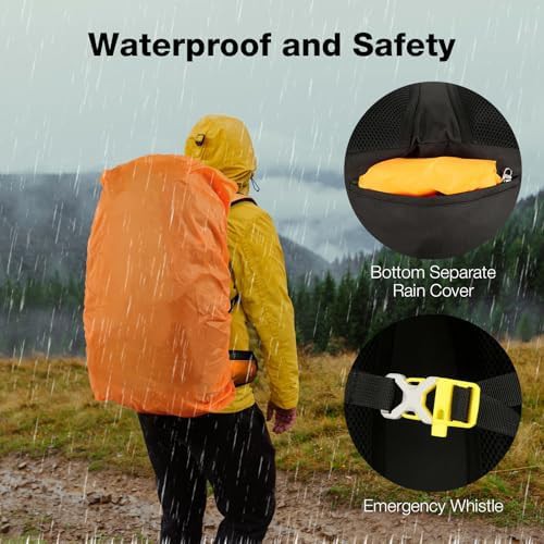 Orange 60l waterproof backpacking pack — photo 4