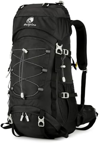 Black 60l camping backpacking pack