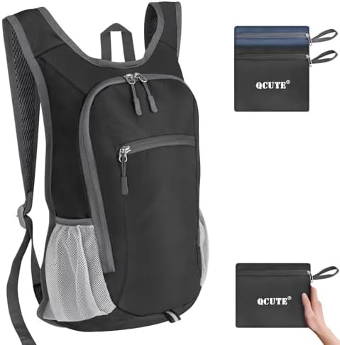 Foldable 15L travel day pack for hiking