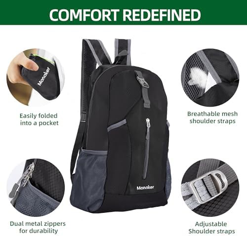 Palm Sized Foldable 20L Hiking Backpack — photo 4
