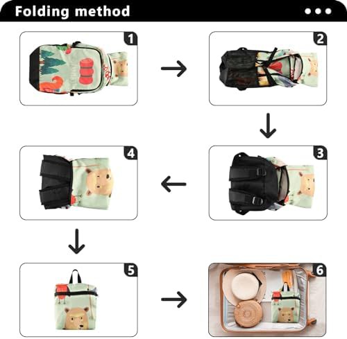 Foldable packable hiking daypack in white swan — photo 4