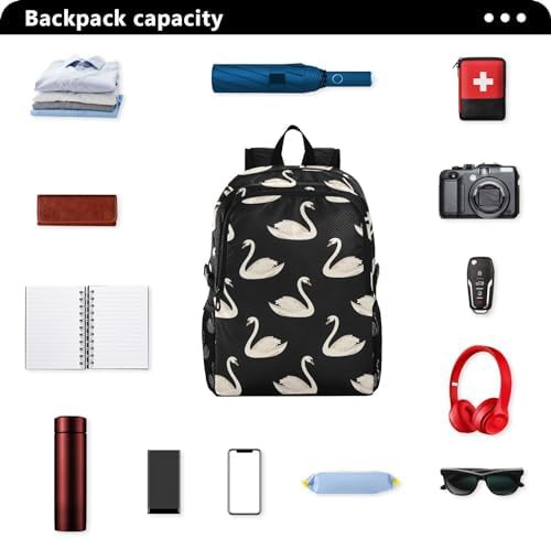 Foldable packable hiking daypack in white swan — photo 5