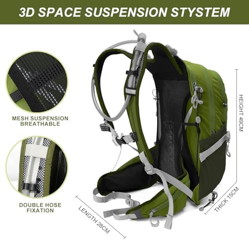 IX INOXTO hydration backpack green 20l — photo 3