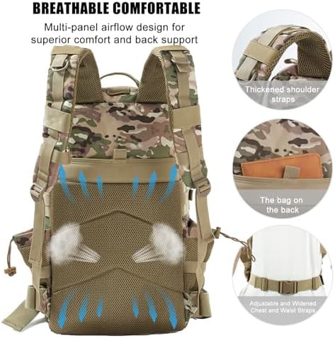 Camouflage Military Tactical Rucksack 50L Capacity — photo 4
