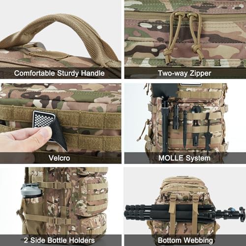 Camouflage Military Tactical Rucksack 50L Capacity — photo 5