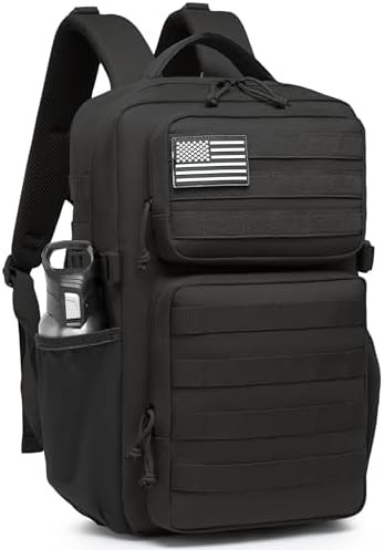 Waterproof daypack with water bottle holder