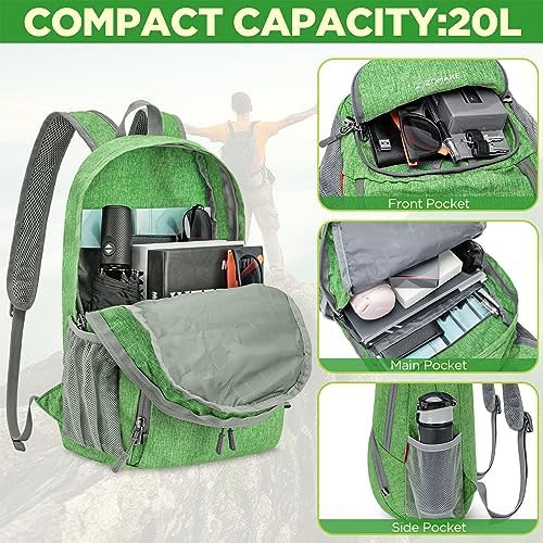 Dark green and navy 20L hiking pack — photo 3