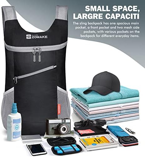 Black grey 14l water resistant day bag — photo 3