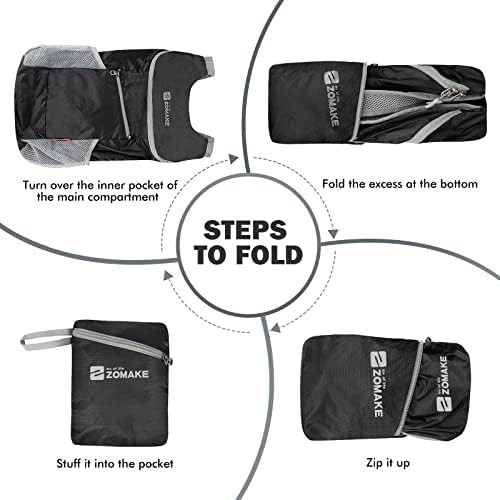 Black grey 14l water resistant day bag — photo 5