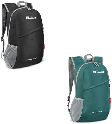 Black and olive green 20l hiking daypack
