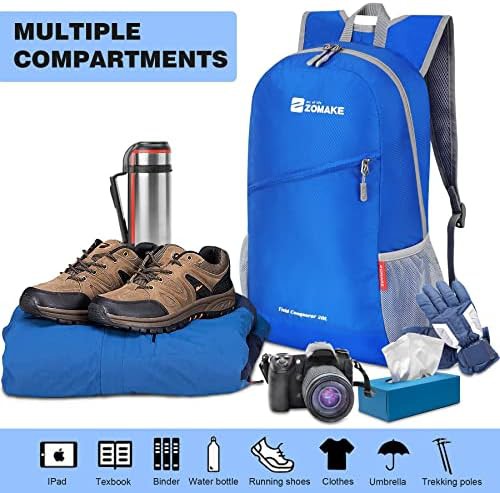 Dark blue grey 20l packable daypack — photo 3