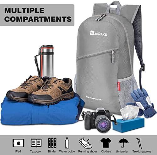 Silver grey and light purple 10l backpack — photo 3