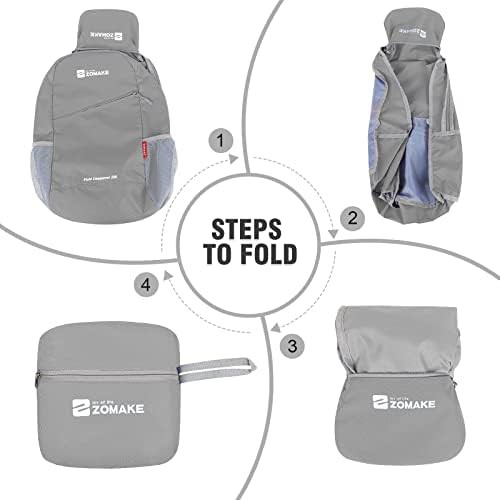 Silver grey and light purple 10l backpack — photo 5