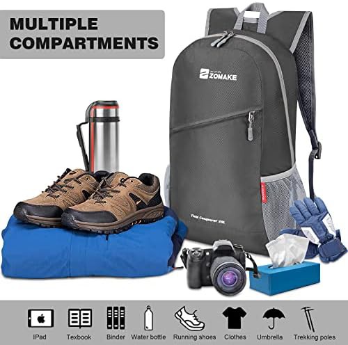 Medium grey and light green 10l daypack — photo 3