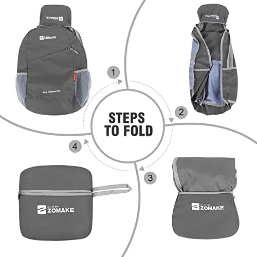 Medium grey and light green 10l daypack — photo 5