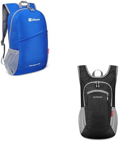 Dark blue and black 10L foldable day bag