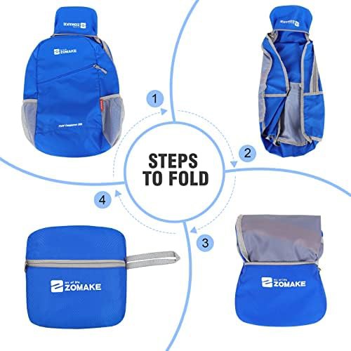 Dark blue and black 10L foldable day bag — photo 5