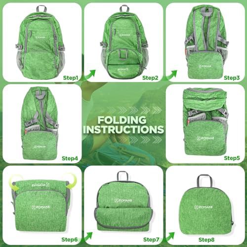 Dark green and black 25L foldable backpack — photo 4