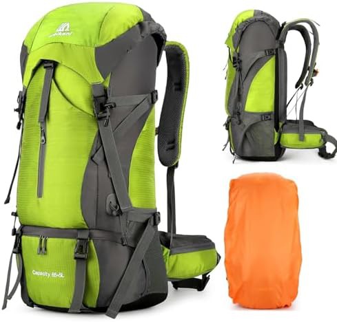 Fluorescent Green 70L Foldable Outdoor Daypack