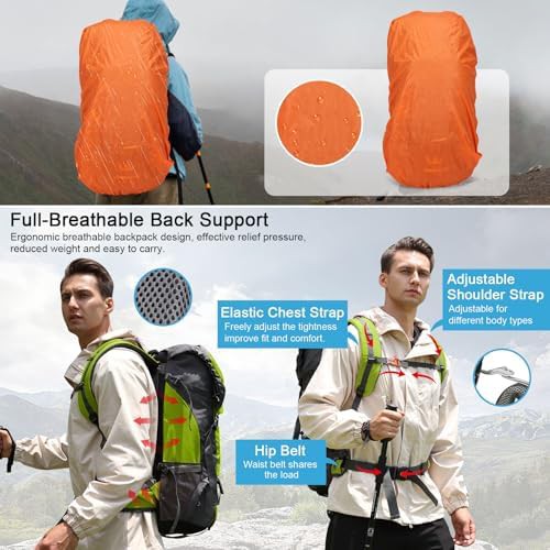Fluorescent Green 70L Foldable Outdoor Daypack — photo 4